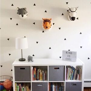 Pillowfort plush animal heads (3)